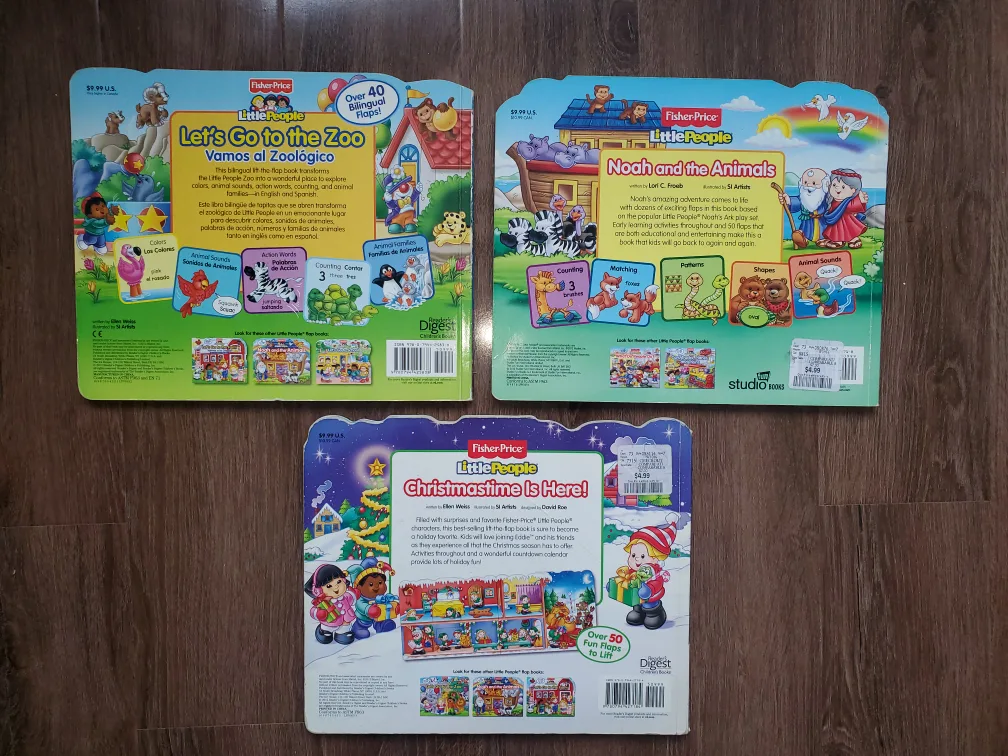 Three Fisher-Price Little People Lift-the-Flap Books image indicator(3)