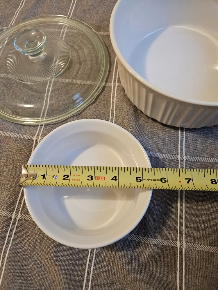 Corningware French White Stoneware 🏈 image indicator(2)