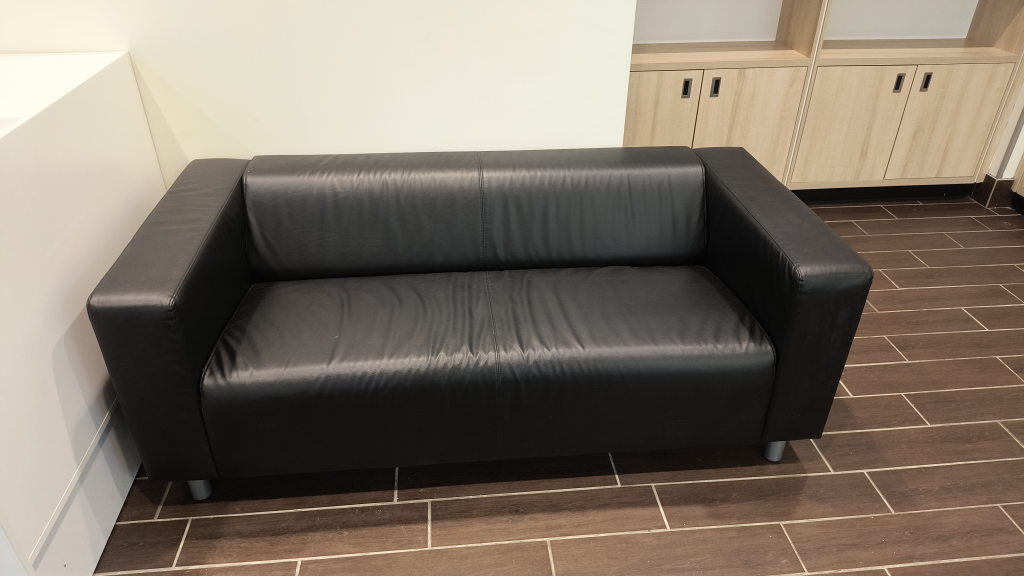 Black Leather Loveseat