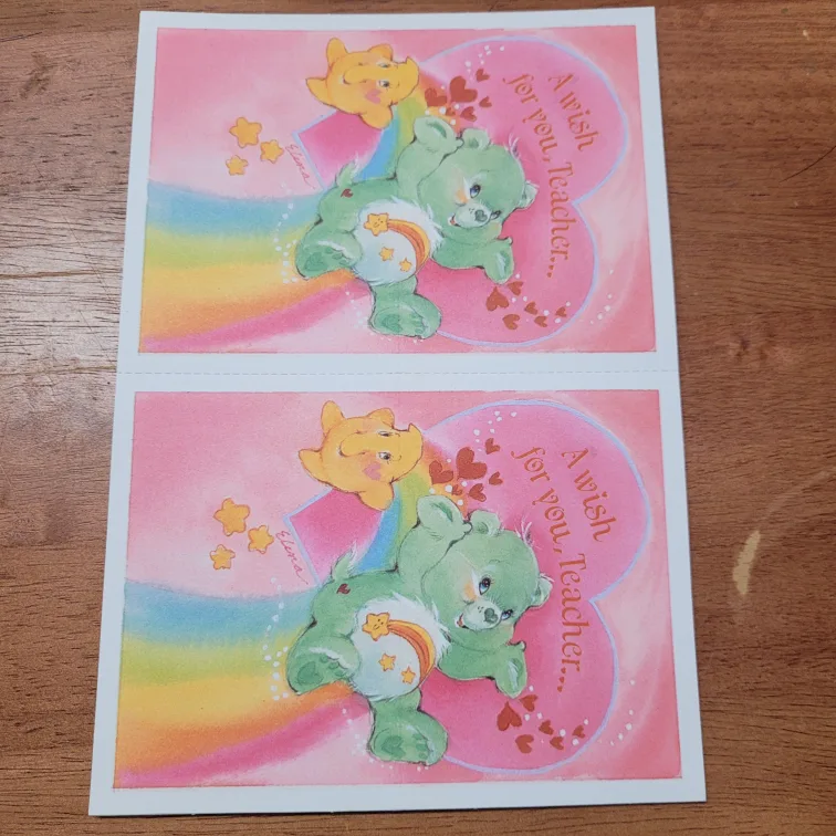 Vintage Care Bears Valentine's Day Cards - 38 Cards! 1995 image indicator(4)