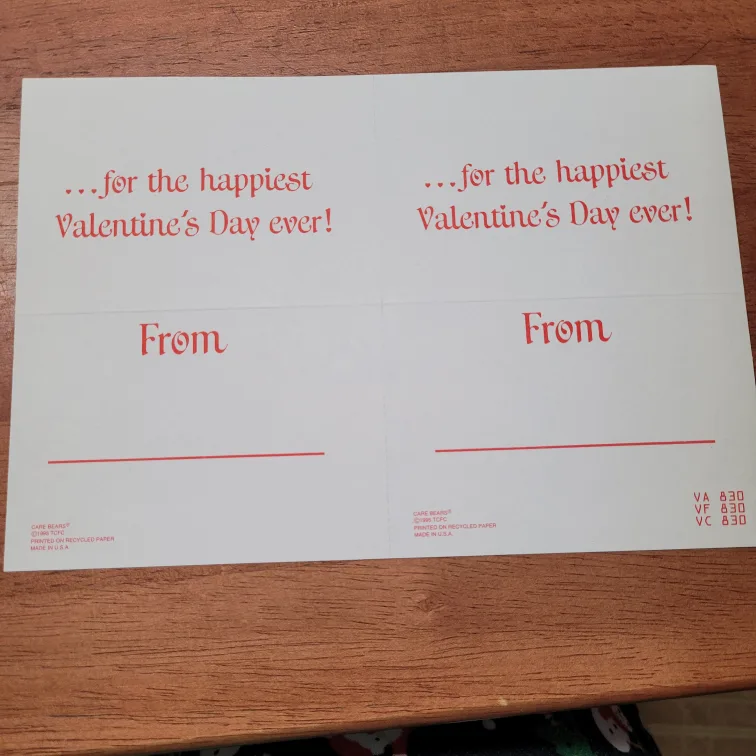 Vintage Care Bears Valentine's Day Cards - 38 Cards! 1995 image indicator(5)