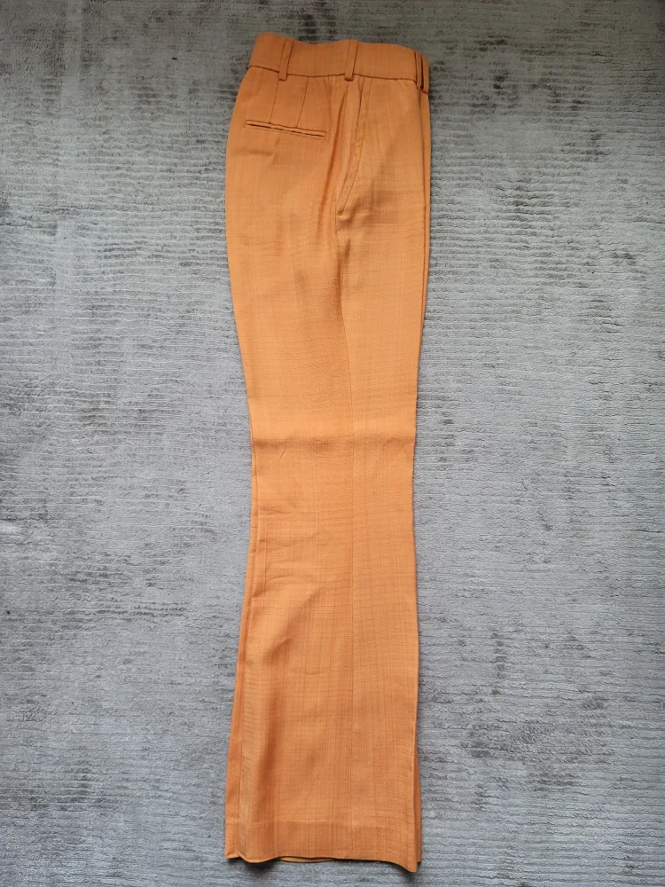 SANDRO Women's Orange Flare Trousers Size 36 image indicator(2)