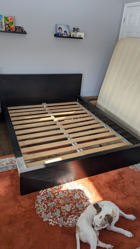 IKEA MALM Black-Brown Queen Bed Frame - photo 2