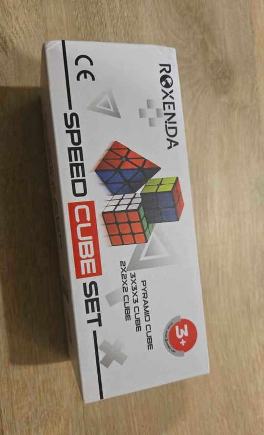 Roxenda Speed Cube Set - 3x3x3, 2x2x2, and Pyramid Cubes