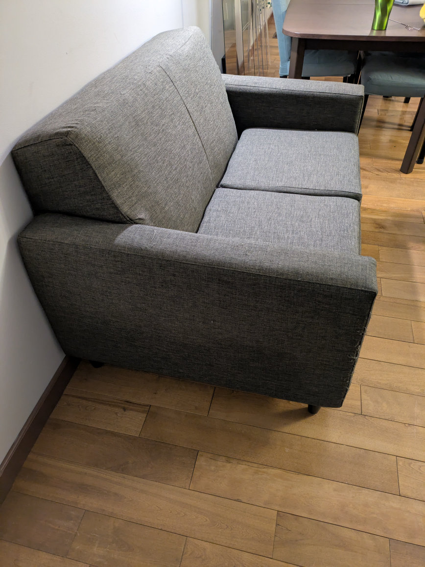 Grey Two-seater Sofa - photo 2