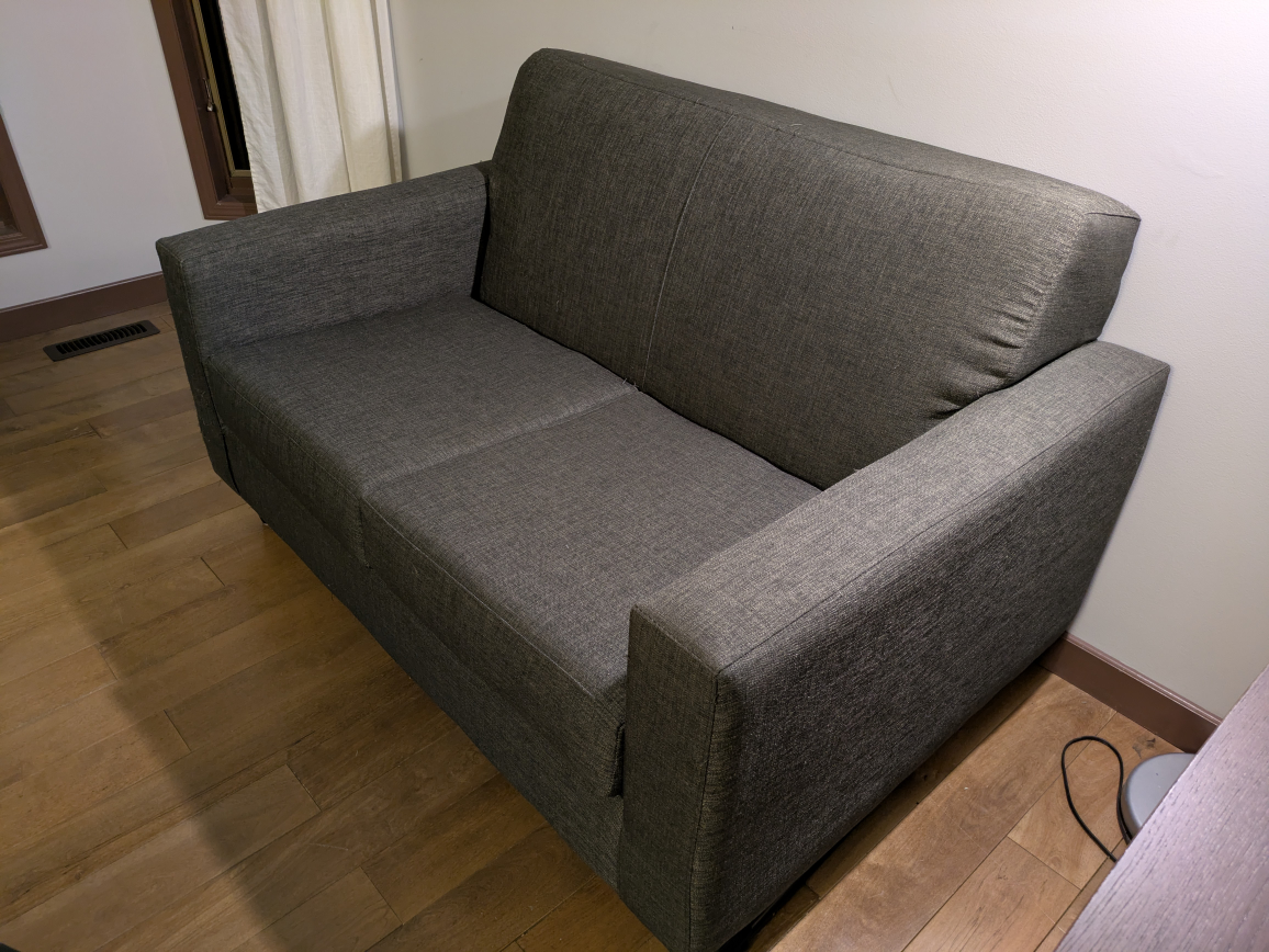 Grey Two-seater Sofa - photo 3