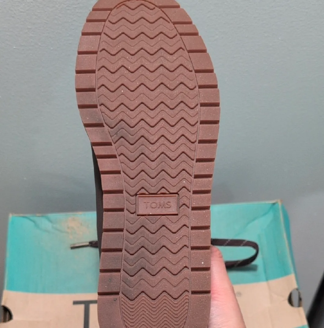 TOMS Women's Brown Leather Hiking Boots Size 8 image indicator(3)