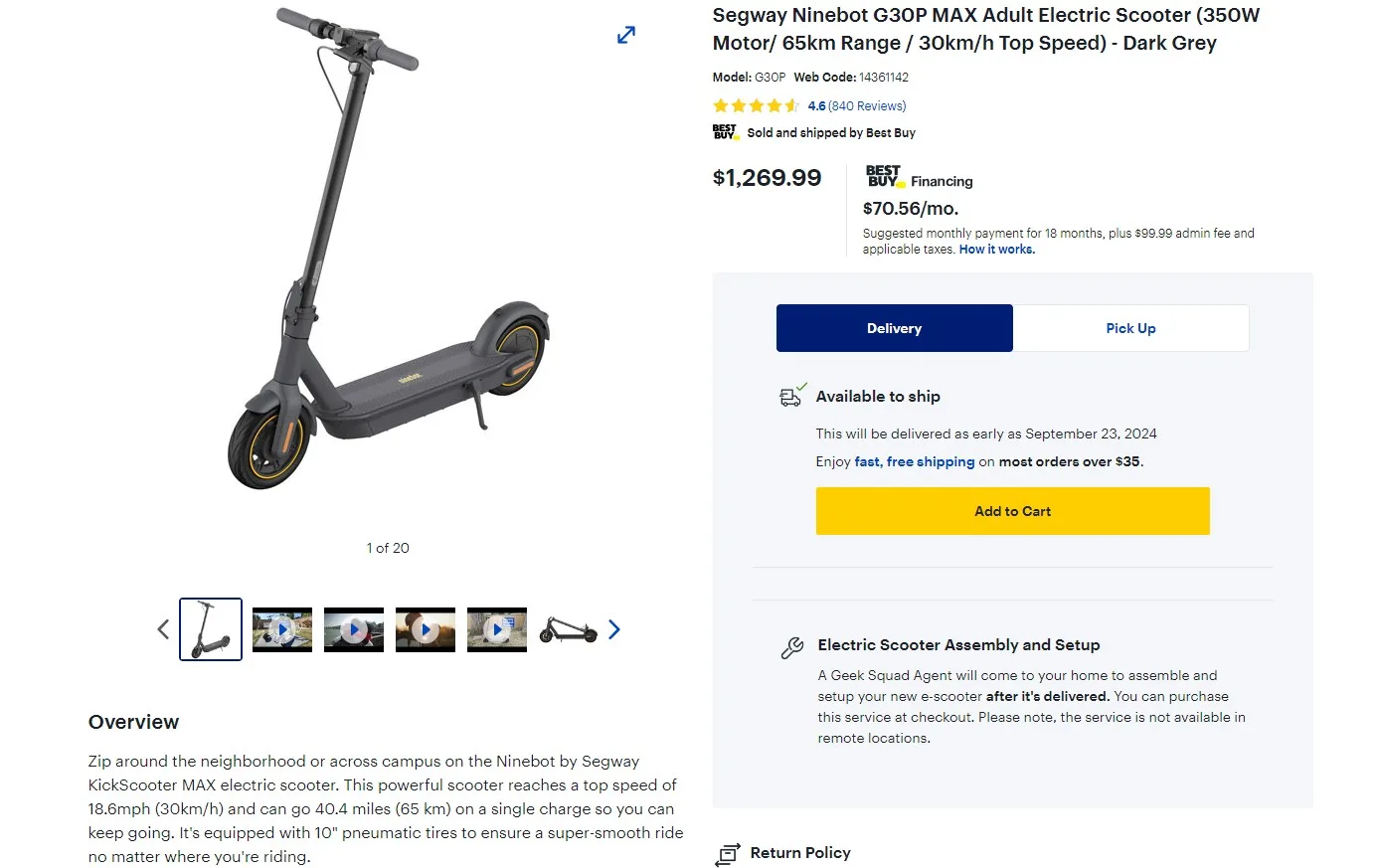 Brand New Segway Ninebot Max Kickscooter Electric Scooter image indicator(10)