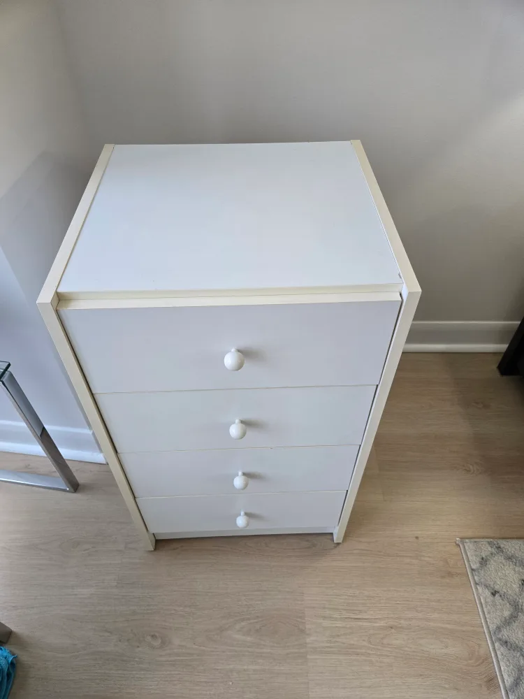 Ikea white dresser side table drawers image indicator(2)