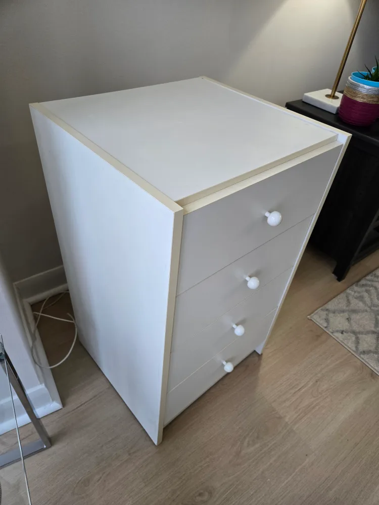 Ikea white dresser side table drawers image indicator(5)