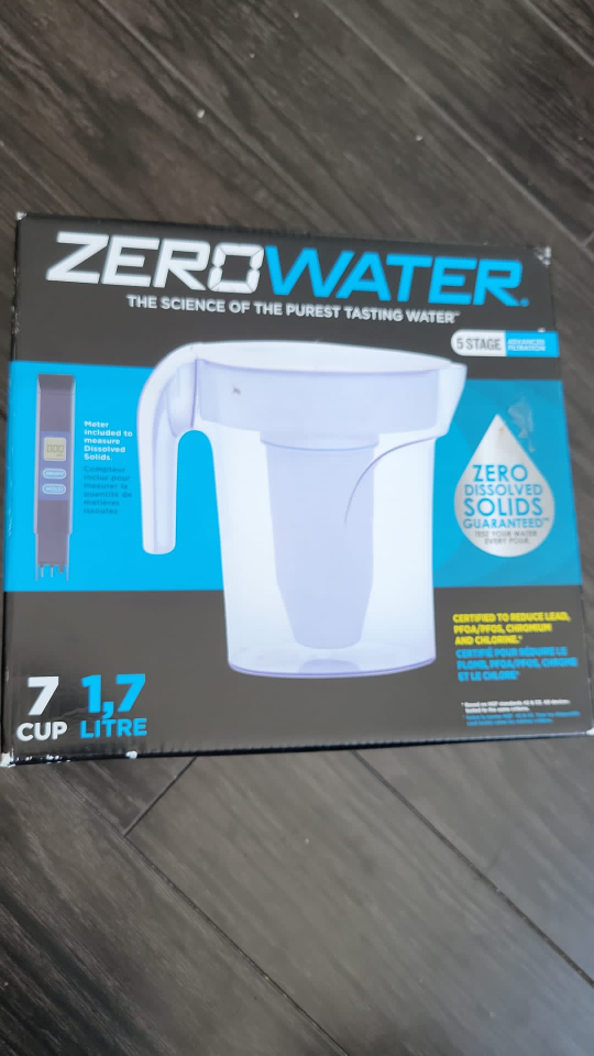 ZeroWater 7 Cup 1.7 Litre Water Filter Pitcher with TDS Meter