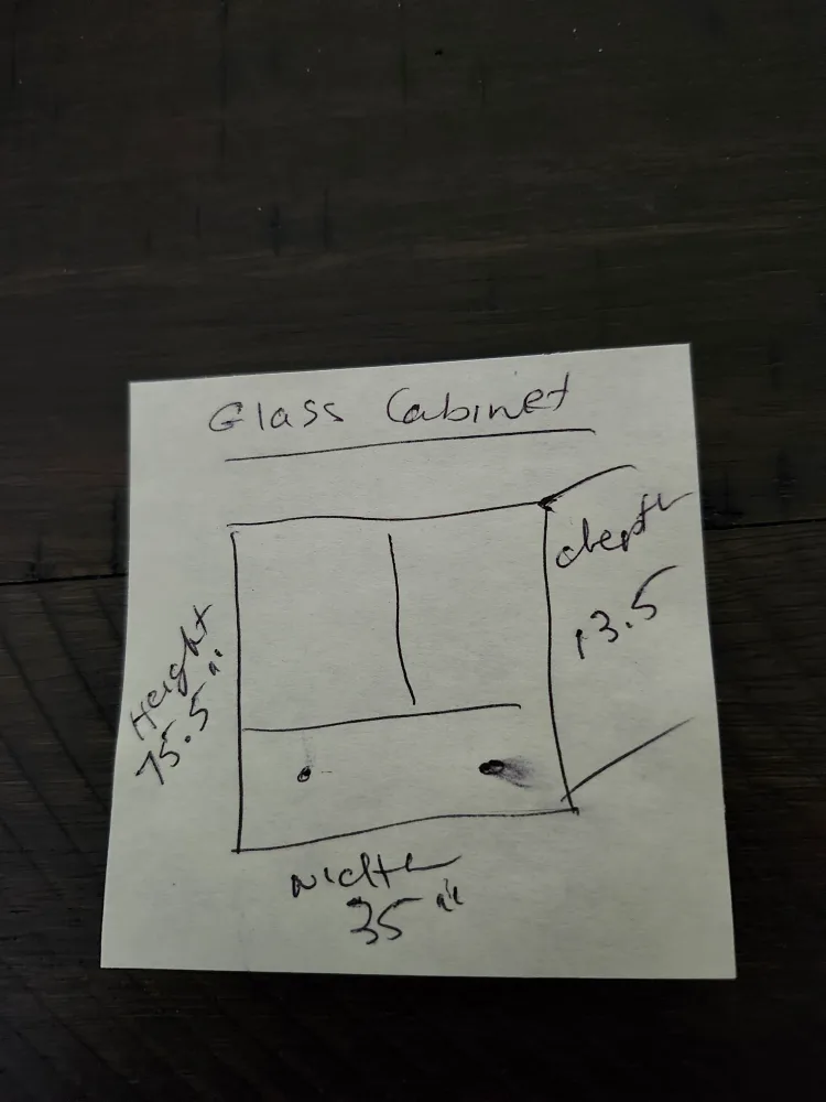 Cabinet with glass doors image indicator(4)