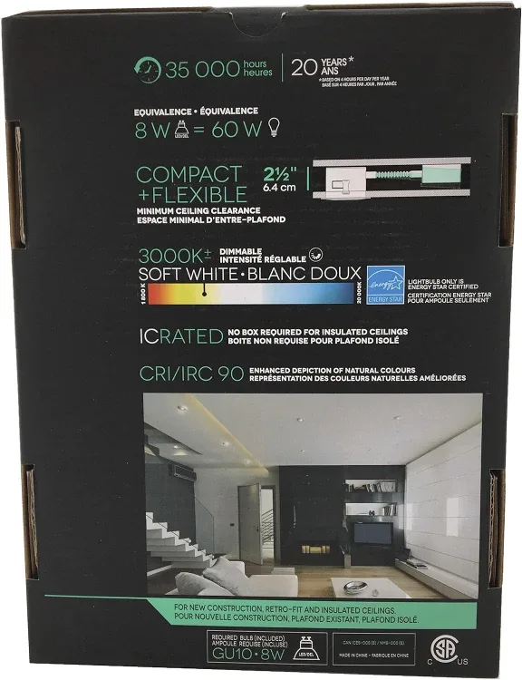 Luxway 4" LED Recessed Fixture - Matte White image indicator(2)