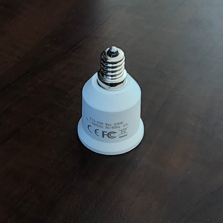 E12 to E26 Light Bulb Adapter - photo 3