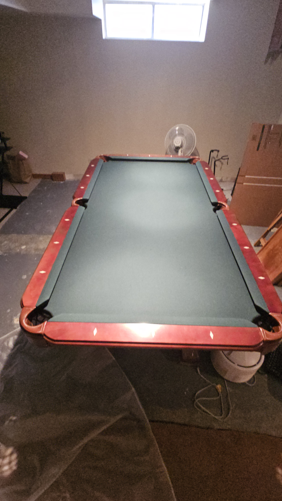 Pool Table with Rack - Excellent Condition