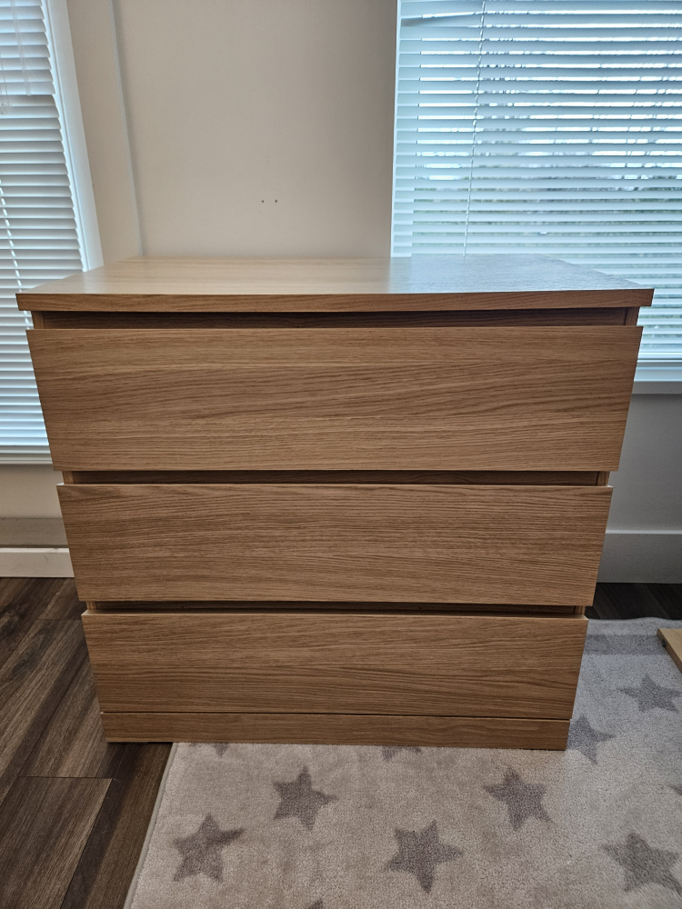 IKEA MALM 3-drawer dresser