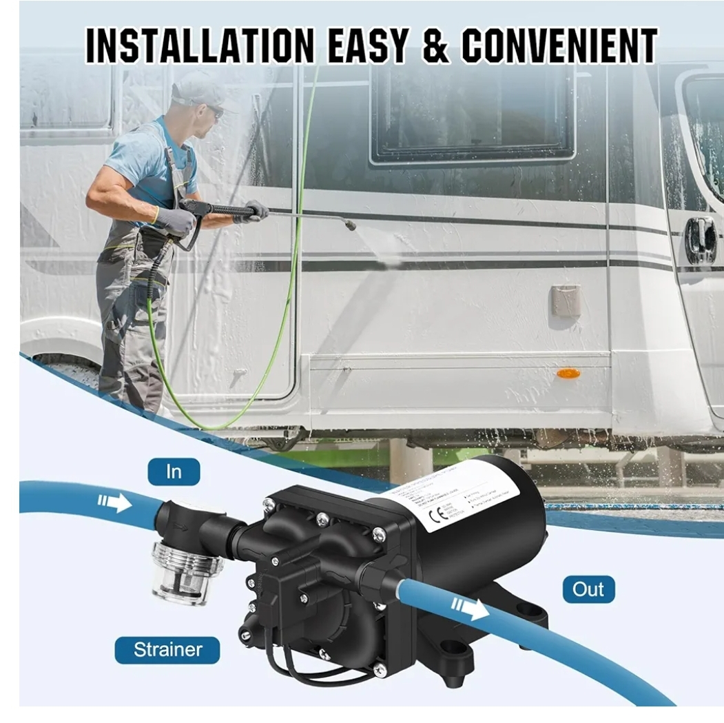 ECO-WORTHY Water Pressure Pump - RV, Food Truck, Garden Use - photo 3
