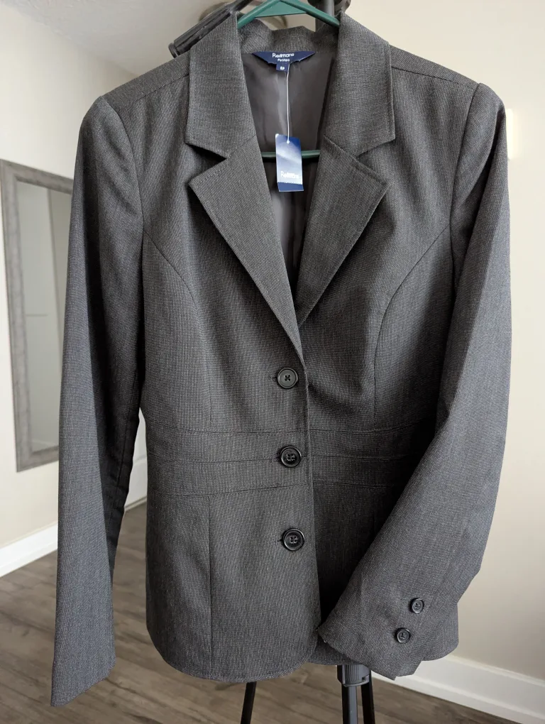 Reitmans Women's Grey Blazer Size S image indicator(3)