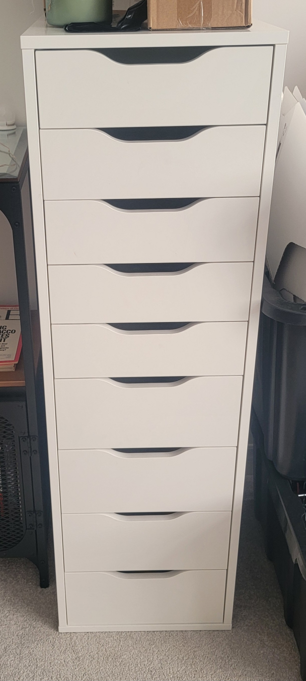 IKEA Alex 9-Drawer unit white