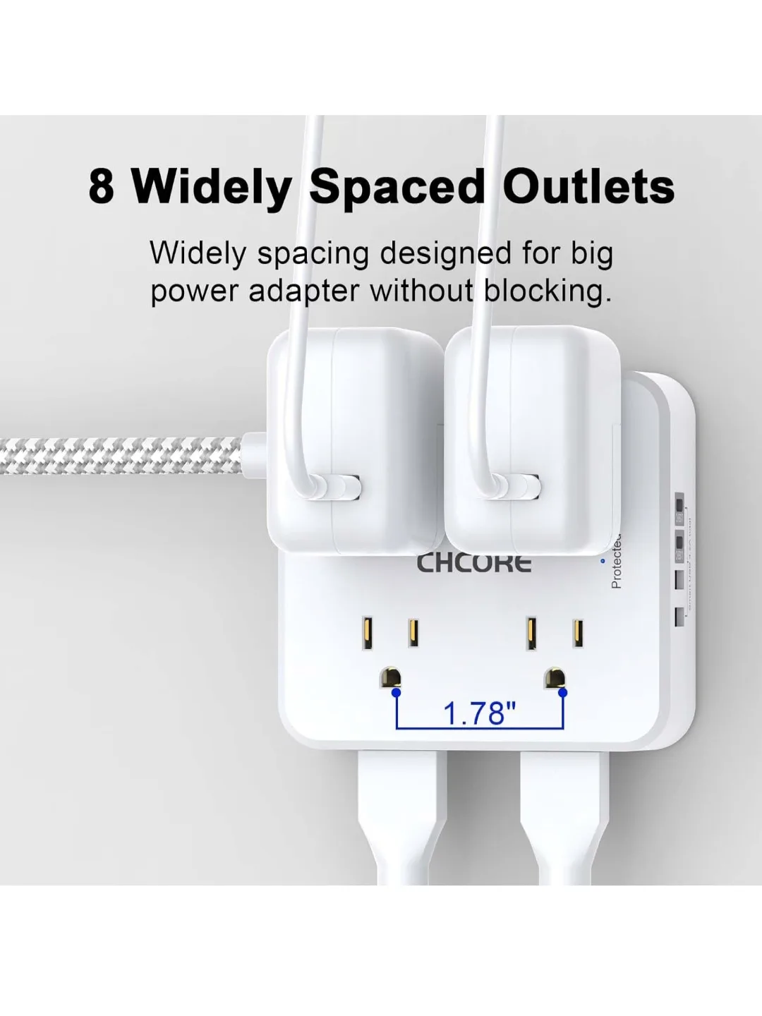 12-in-1 Wall Mount Power Cube image indicator(4)