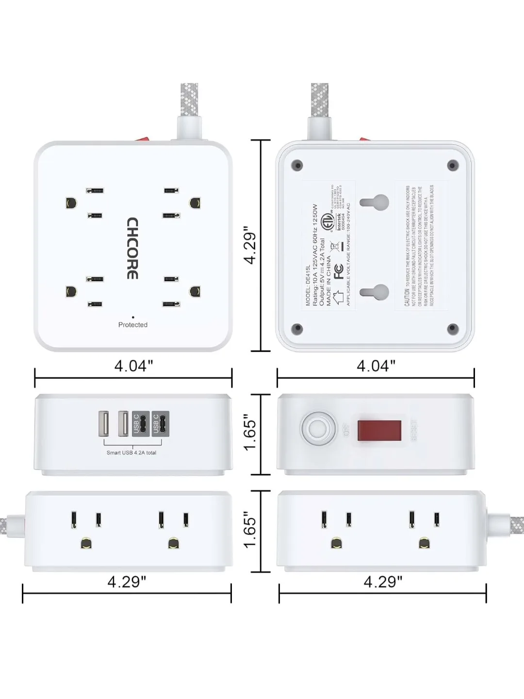 12-in-1 Wall Mount Power Cube image indicator(7)