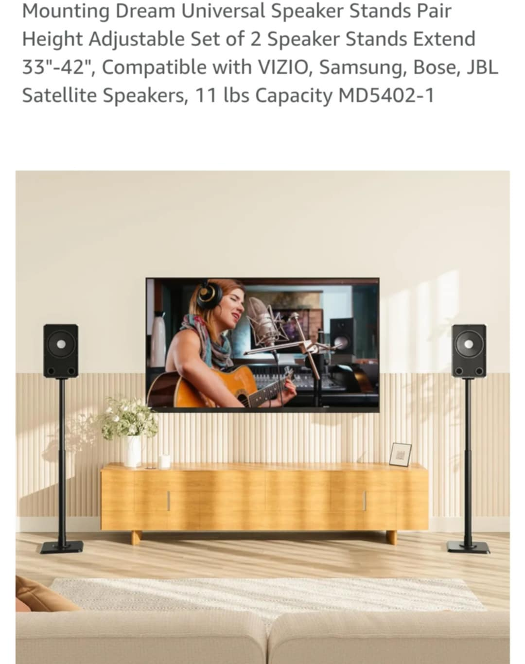 Mounting Dream MD5402-1 Speaker Stands - Pair - photo 5