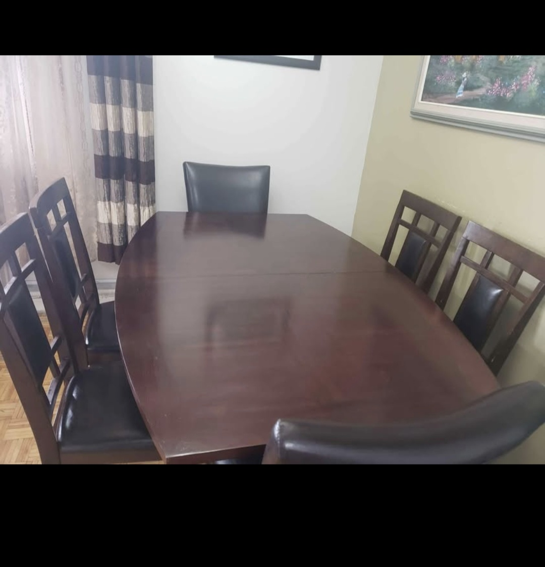 7-Piece Dark Brown Dining Set - photo 3