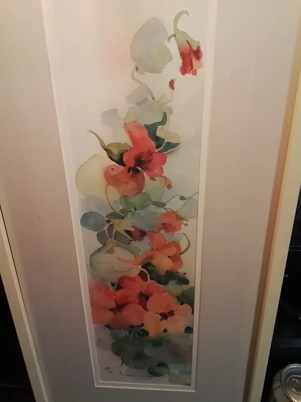 Framed Watercolor Painting of Flowers by Josanne van Hees image indicator(2)