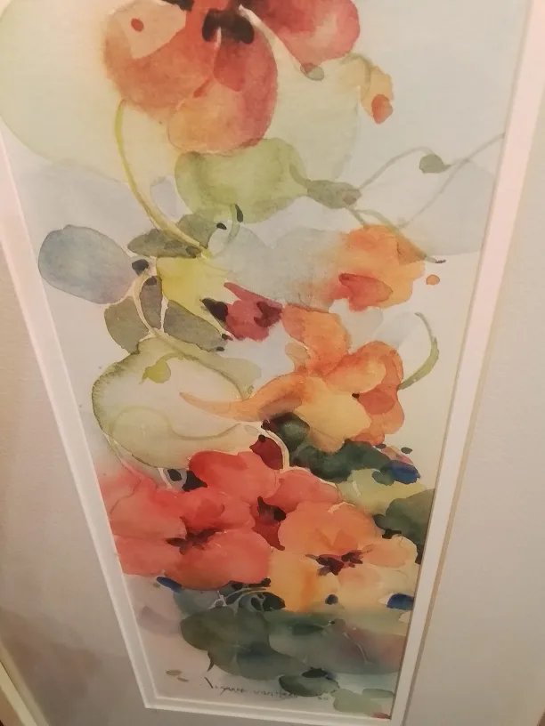 Framed Watercolor Painting of Flowers by Josanne van Hees image indicator(4)