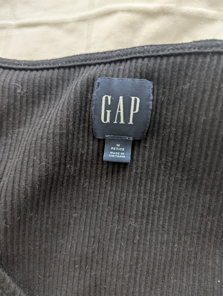 Gap Cold Shoulder Ribbed Top - Size Petite Medium - photo 4