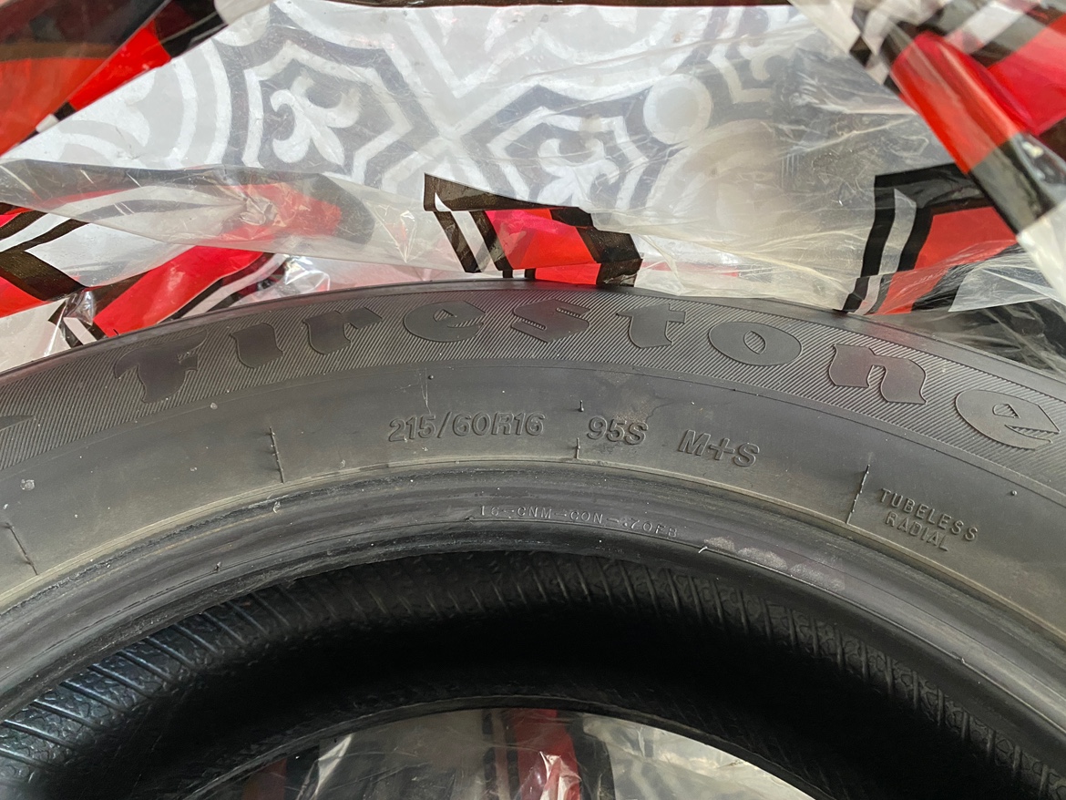 lightly used Firestone Winterforce 215/60R16 Winter Tires - photo 3