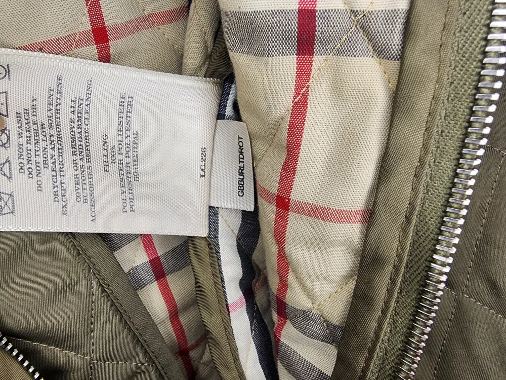 Burberry London Quilted Jacket - Olive Green image indicator(4)