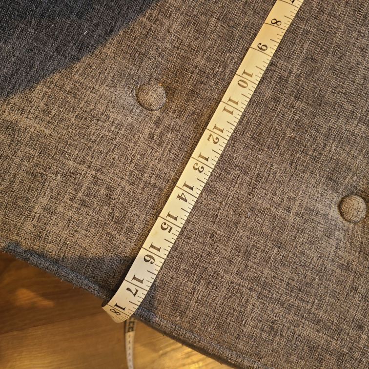 Grey Fabric Storage Ottoman - photo 4