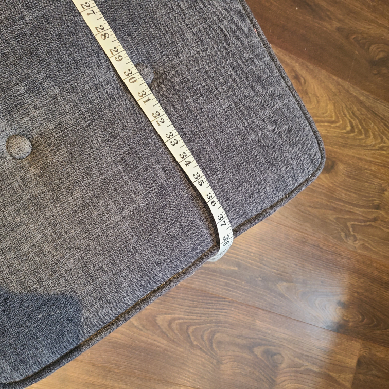 Grey Fabric Storage Ottoman - photo 5
