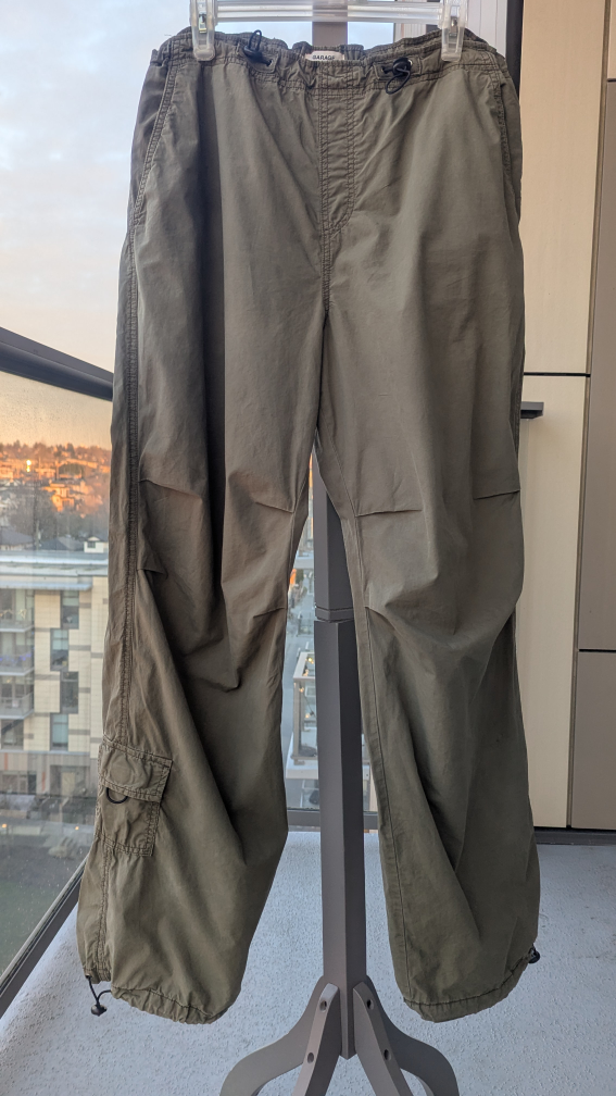 2 Garage Women's Pants - Size L - Dark Grey and Olive Green - photo 4