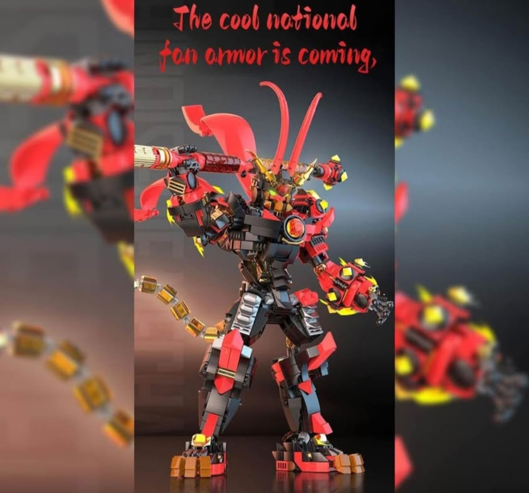 Chinoiserie Mecha Six-Ear Macaque Mech Building Blocks - photo 3