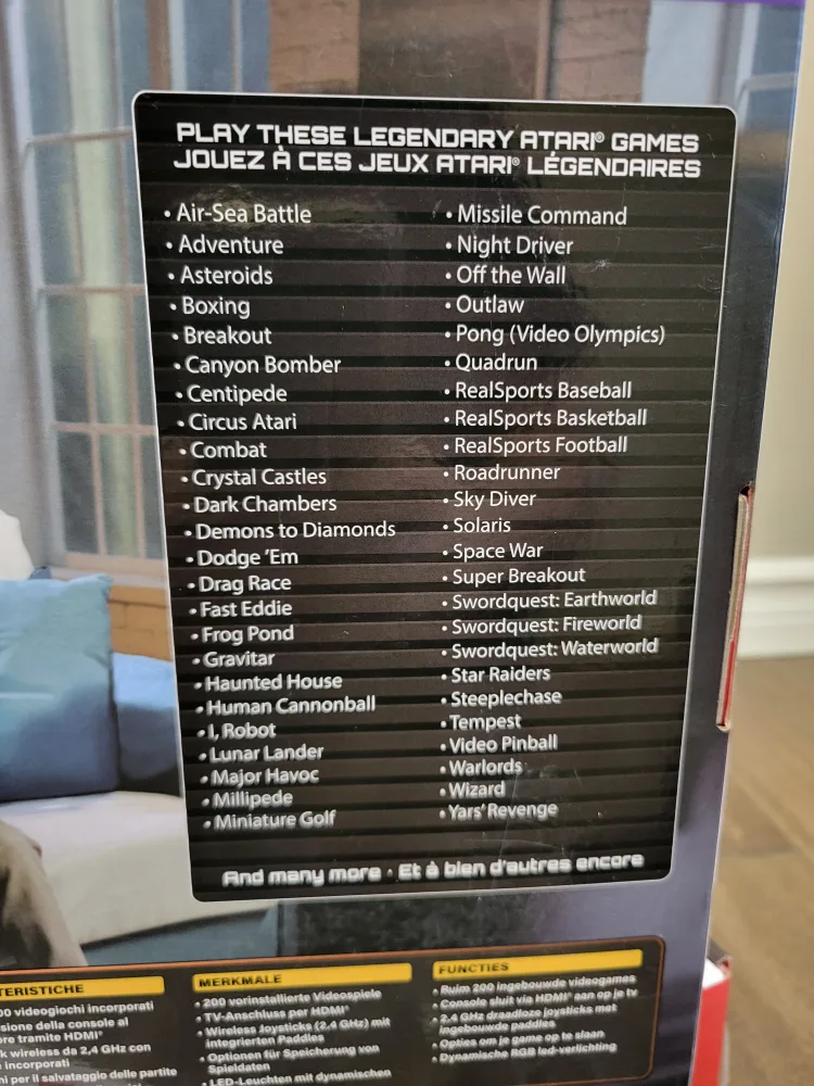 Atari 200+ Retro Video Game System with 2 Wireless Joysticks image indicator(6)