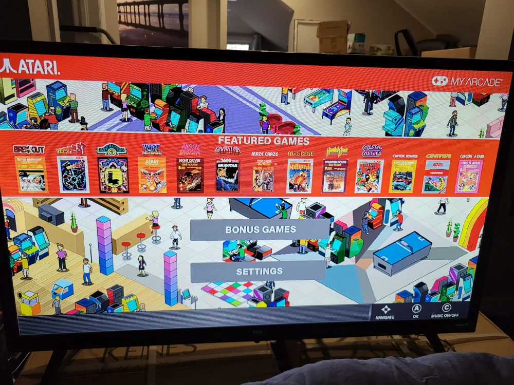 Atari 200+ Retro Video Game System with 2 Wireless Joysticks image indicator(7)