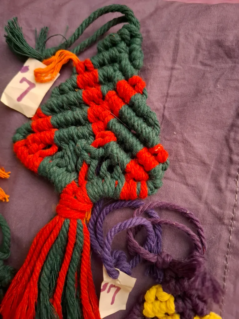 Handmade Macrame Christmas Tree Ornaments image indicator(3)