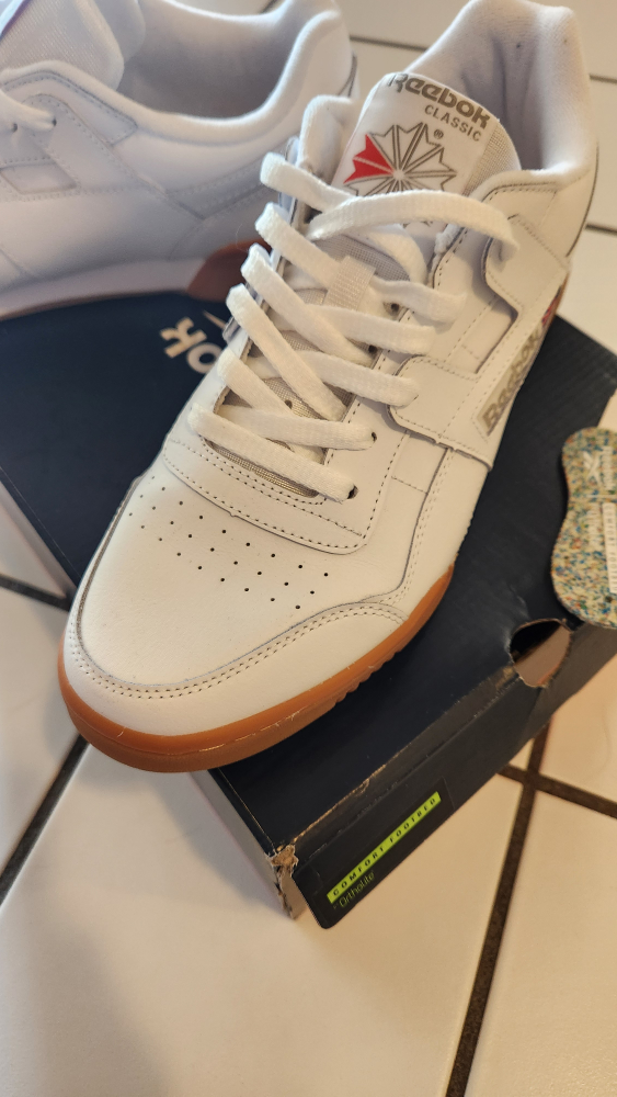 Reebok Workout Plus Vintage White Leather  - Men's Size 9.5 - photo 2
