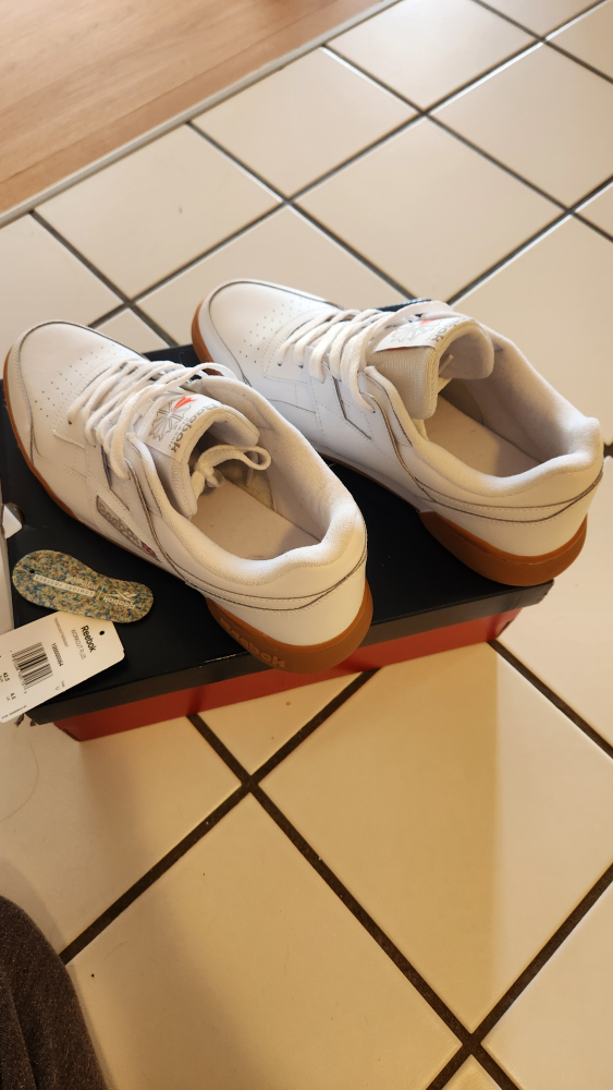 Reebok Workout Plus Vintage White Leather  - Men's Size 9.5 - photo 3