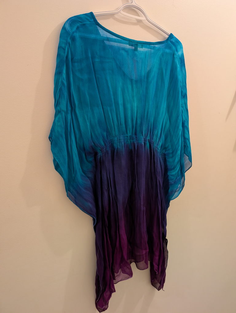 Blue and Purple Ombre Blouse - photo 2