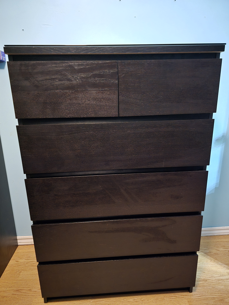 Ikea Malm 6 drawer dresser
