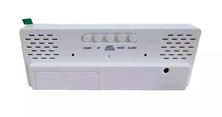 LED Digital Mirror Clock with Alarm and Snooze - photo 3