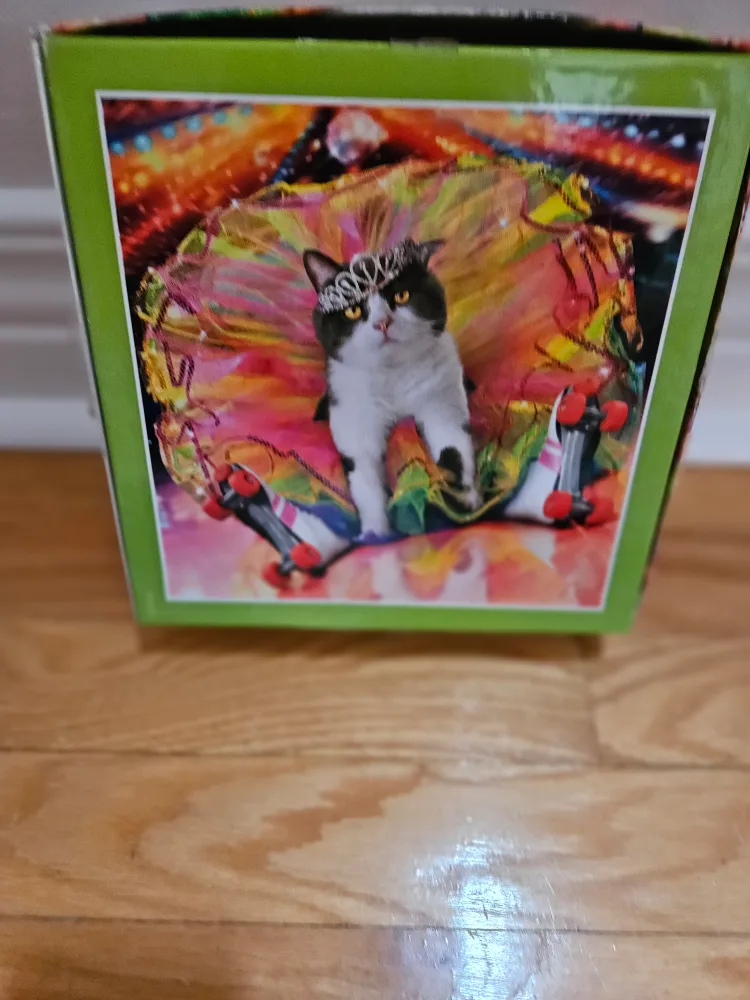 300-Piece Ceaco Cat Roller Skate Puzzle - Unfinished image indicator(2)