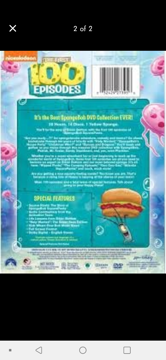 SpongeBob SquarePants: The First 100 Episodes DVD