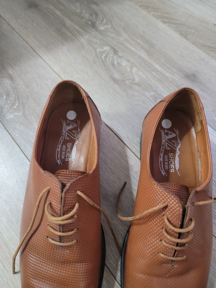 Men's Brown Leather Oxford Shoes - photo 4