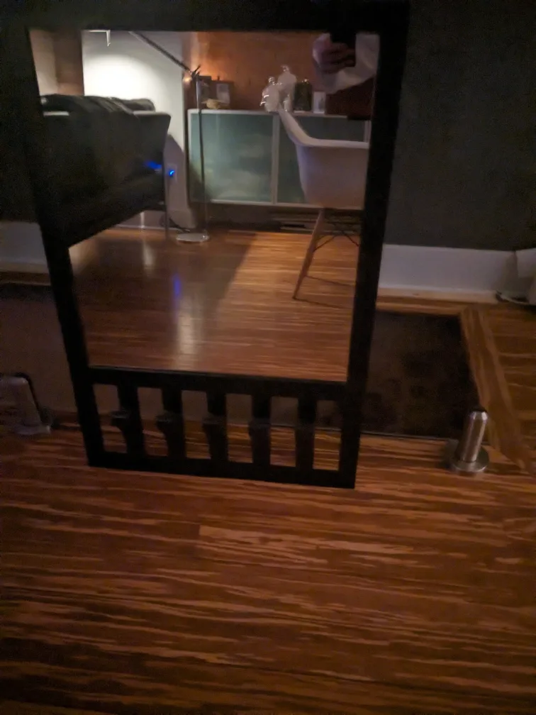 modern mirror with coat rack image indicator(3)