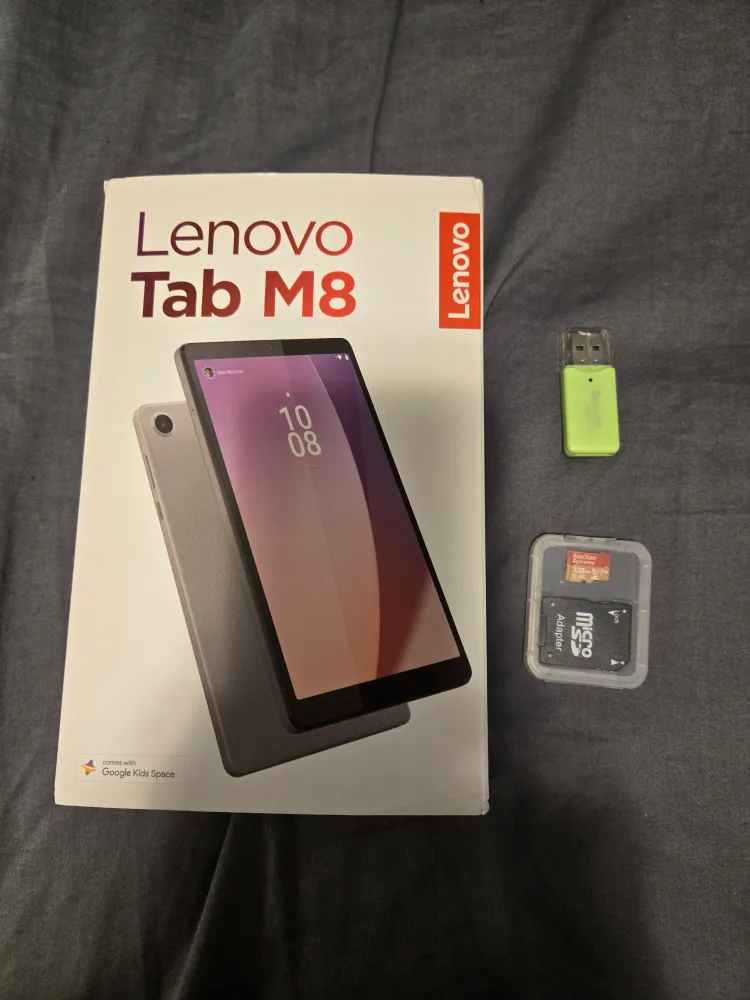 Lenovo Tab M8 + 128 GB microSD card thumbnail