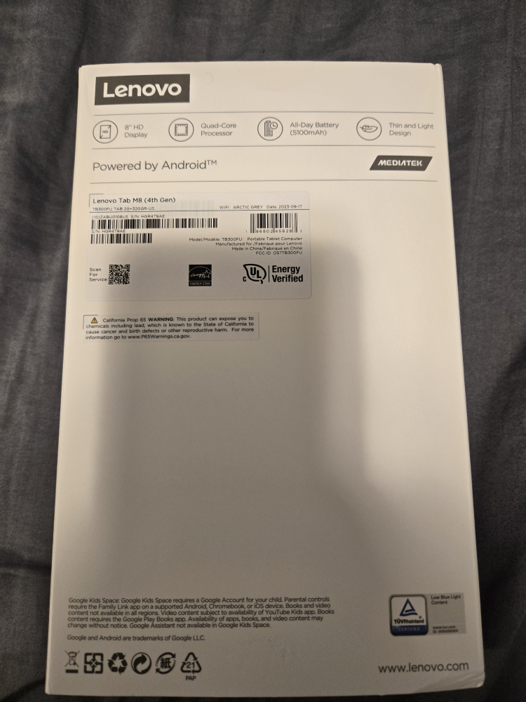 Lenovo Tab M8 + 128 GB microSD card - photo 2